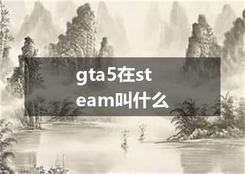 gta5在steam叫什么