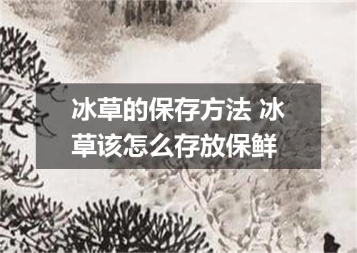 冰草的保存方法 冰草该怎么存放保鲜