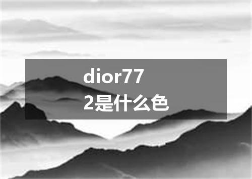 dior772是什么色