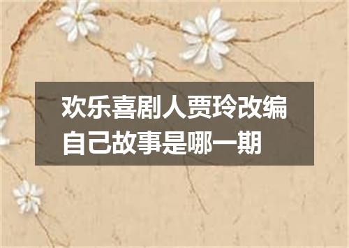 欢乐喜剧人贾玲改编自己故事是哪一期