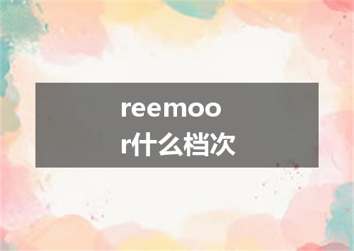 reemoor什么档次