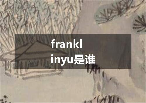 franklinyu是谁