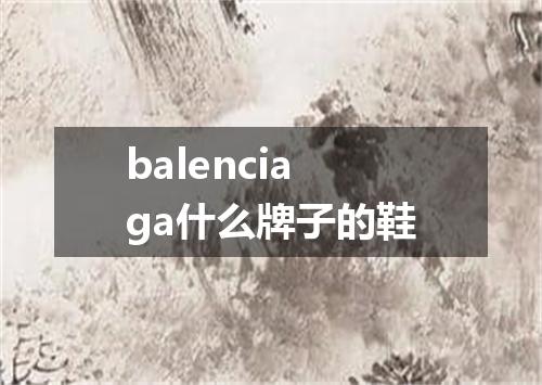 balenciaga什么牌子的鞋