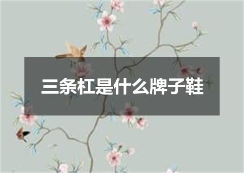 三条杠是什么牌子鞋