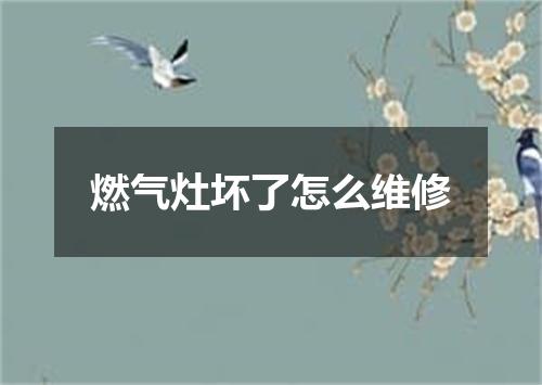 燃气灶坏了怎么维修