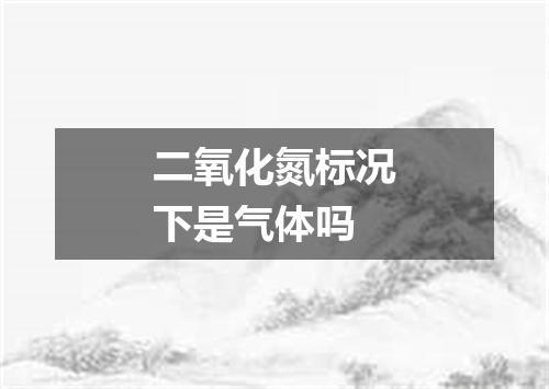 二氧化氮标况下是气体吗