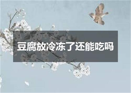 豆腐放冷冻了还能吃吗