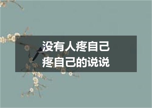 没有人疼自己疼自己的说说