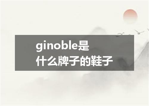 ginoble是什么牌子的鞋子