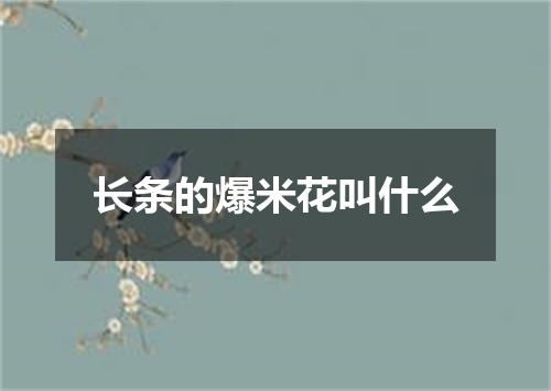 长条的爆米花叫什么