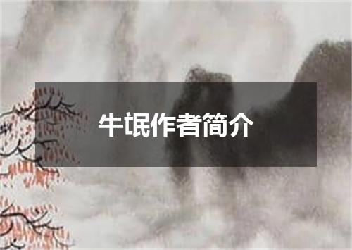 牛氓作者简介