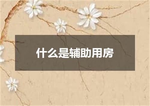 什么是辅助用房