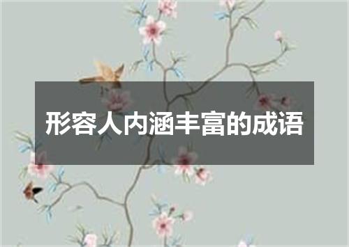 形容人内涵丰富的成语