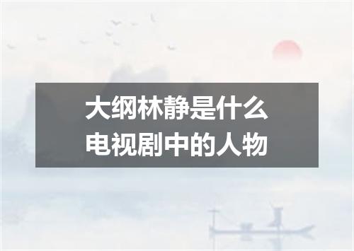 大纲林静是什么电视剧中的人物
