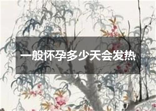 一般怀孕多少天会发热