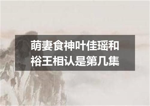 萌妻食神叶佳瑶和裕王相认是第几集