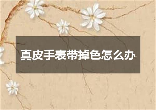 真皮手表带掉色怎么办