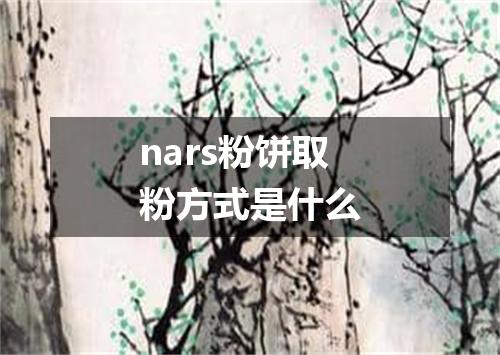 nars粉饼取粉方式是什么