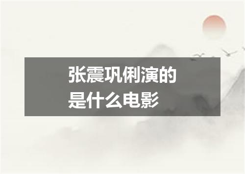 张震巩俐演的是什么电影