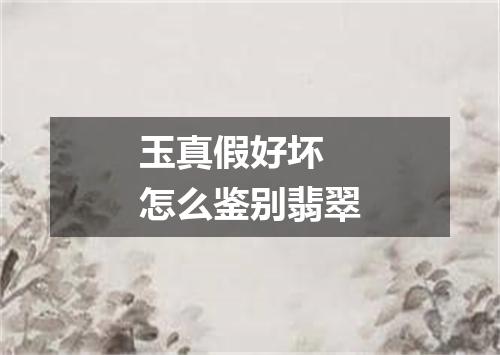 玉真假好坏 怎么鉴别翡翠