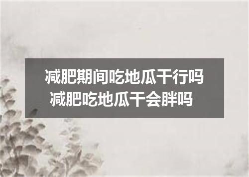 减肥期间吃地瓜干行吗 减肥吃地瓜干会胖吗