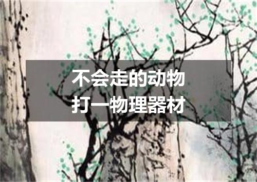 不会走的动物打一物理器材