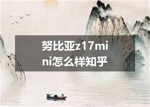 努比亚z17mini怎么样知乎