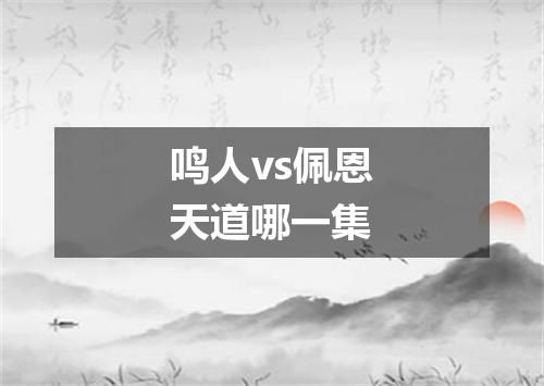 鸣人vs佩恩天道哪一集