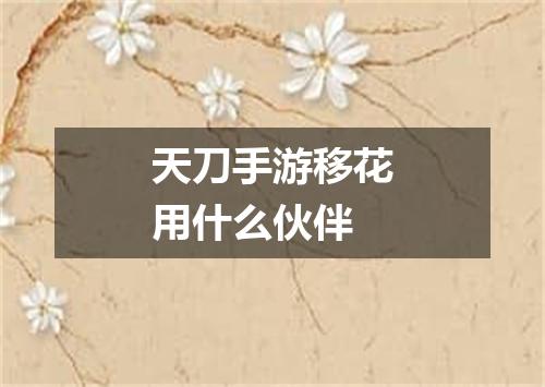 天刀手游移花用什么伙伴