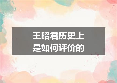 王昭君历史上是如何评价的