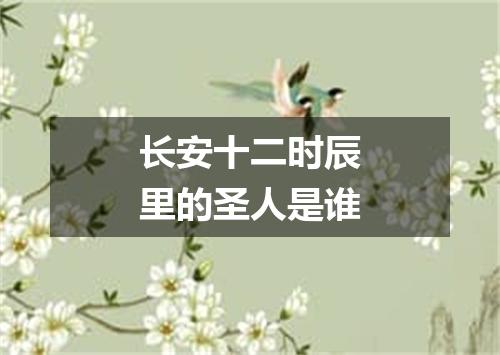 长安十二时辰里的圣人是谁