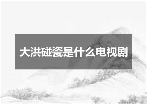 大洪碰瓷是什么电视剧