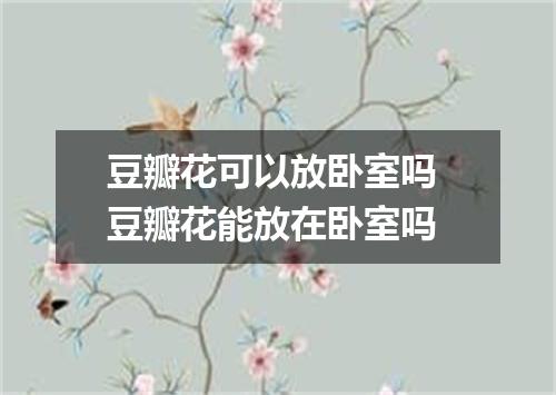豆瓣花可以放卧室吗 豆瓣花能放在卧室吗
