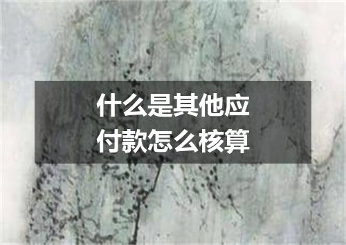 什么是其他应付款怎么核算