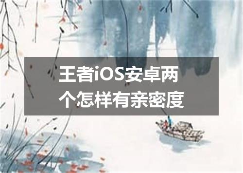 王者iOS安卓两个怎样有亲密度