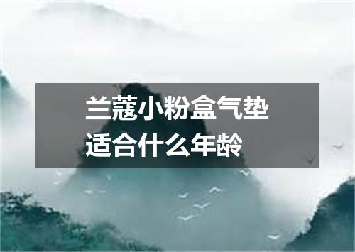 兰蔻小粉盒气垫适合什么年龄