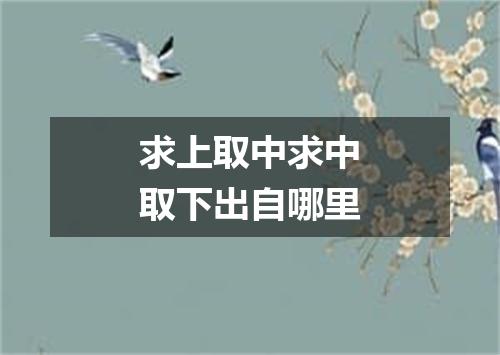 求上取中求中取下出自哪里