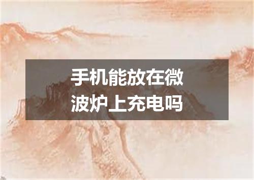 手机能放在微波炉上充电吗