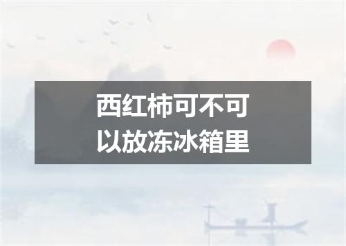 西红柿可不可以放冻冰箱里