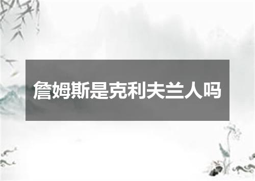 詹姆斯是克利夫兰人吗