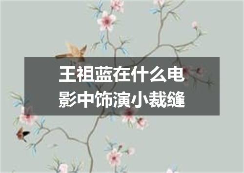 王祖蓝在什么电影中饰演小裁缝