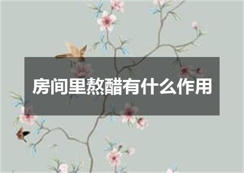 房间里熬醋有什么作用