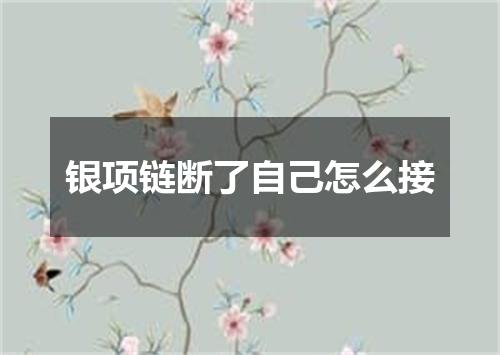 银项链断了自己怎么接