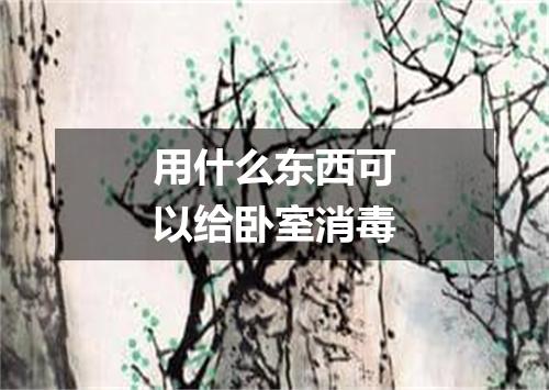 用什么东西可以给卧室消毒