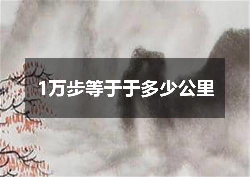 1万步等于于多少公里