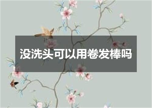 没洗头可以用卷发棒吗