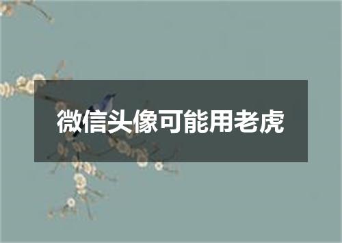 微信头像可能用老虎