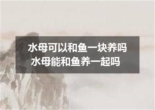 水母可以和鱼一块养吗 水母能和鱼养一起吗