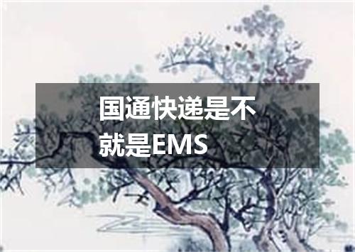 国通快递是不就是EMS