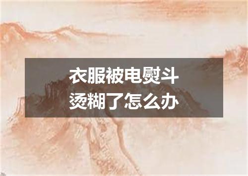 衣服被电熨斗烫糊了怎么办